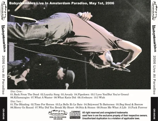 BABYSHAMBLES / 2006 LIVE AT PARADISO (2CDR)