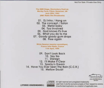 TEENAGE FANCLUB / Glastonbury & White (1CDR)