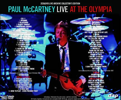 PAUL McCARTNEY / LIVE AT THE OLYMPIA (2CD+1DVD)