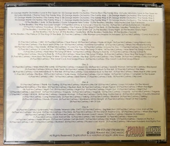 V.A. / MoMac's Hidden Tracks : The McCartney Recording Sessions Vol.1～6 (30CDR+6dataCDR)