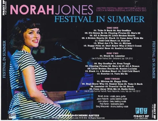 NORAH JONES / Festival In Summer (3CDR)