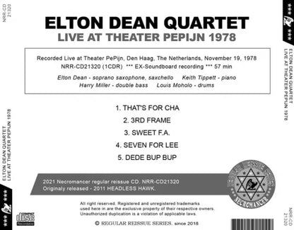 ELTON DEAN QUARTET / LIVE AT THEATER PEPIJN 1978 (1CDR)