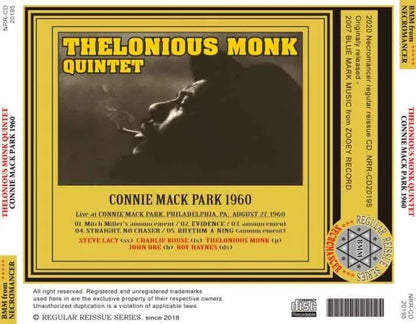 THELONIOUS MONK QUINTET / CONNIE MACK PARK 1960 (1CDR)