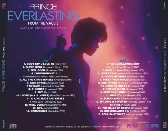 PRINCE / EVERLASTING FROM THE VAULTS RARE AND UNRELEASED (2CD)