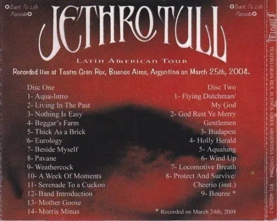 JETHRO TULL / LATIN AMERICAN TOUR (2CD)