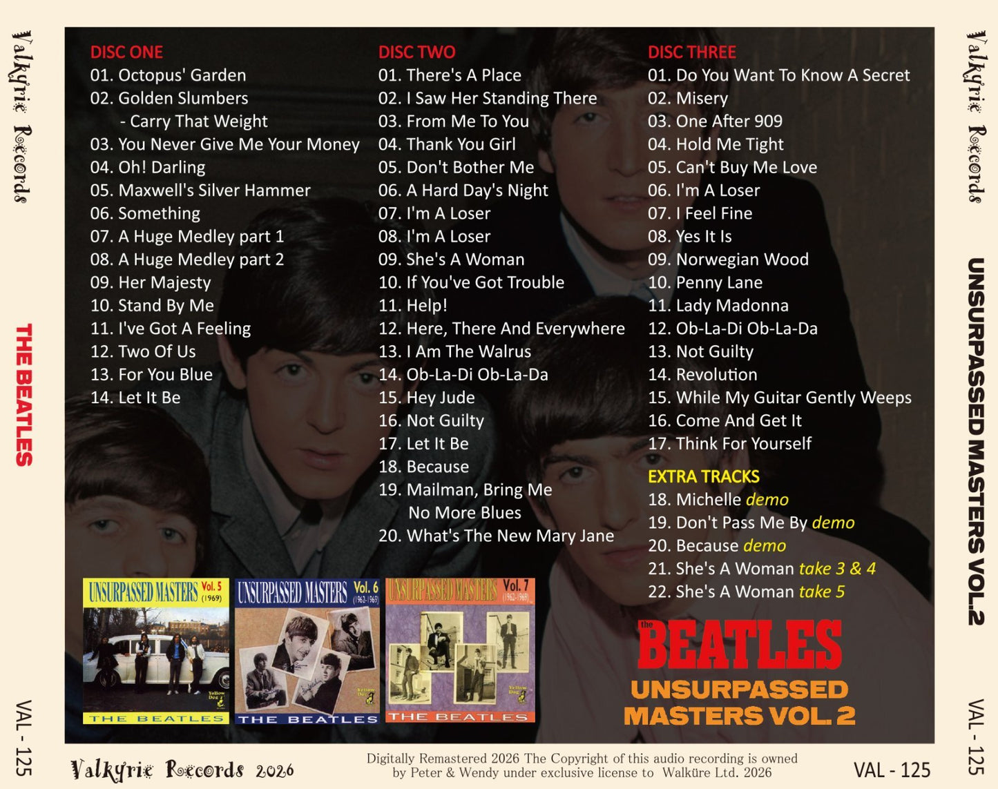 THE BEATLES / UNSURPASSED MASTERS VOL.2 (3CD)