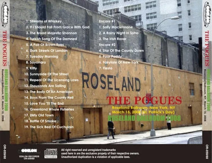 THE POGUES / ROSELAND BALLROOM 2008 (2CDR)