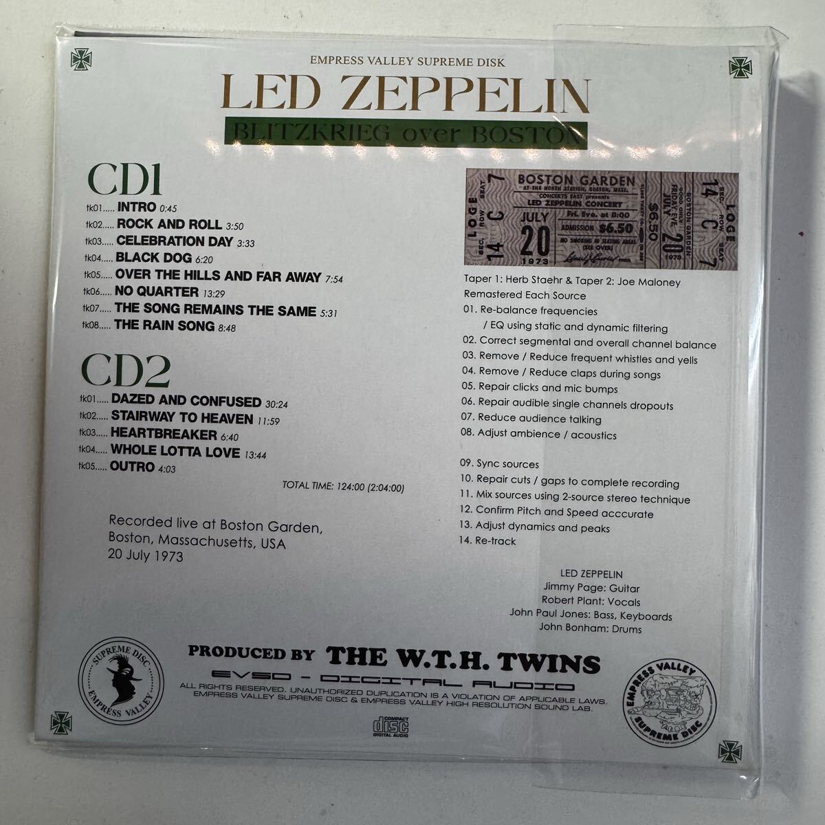 LED ZEPPELIN / BLITZKREIG OVER BOSTON (2CD)