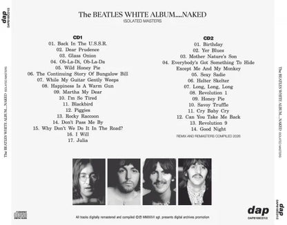 THE BEATLES / The WHITE ALBUM...NAKED ISOLATED MASTERS  (2CD)