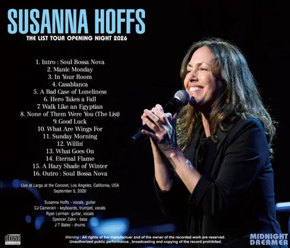 SUSANNA HOFFS / THE LIST TOUR OPENING NIGHT 2026 (1CDR)