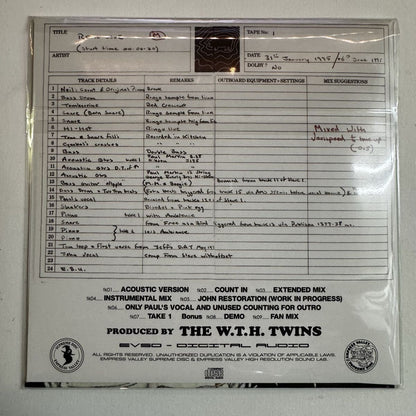 THE BEATLES / REAL LOVE 2015 24 Track Tape Transfers (1CD)