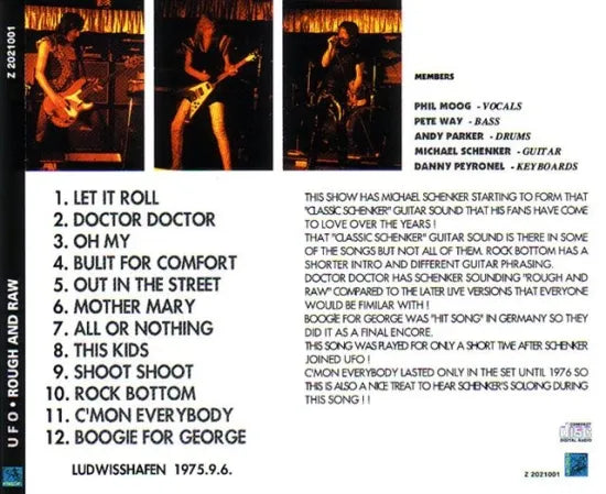 UFO / ROUGH AND RAW (1CD)