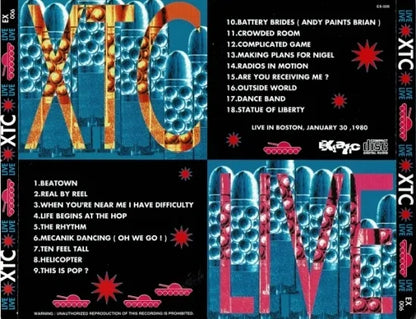 XTC / LIVE BOSTON '80 (1CDR)