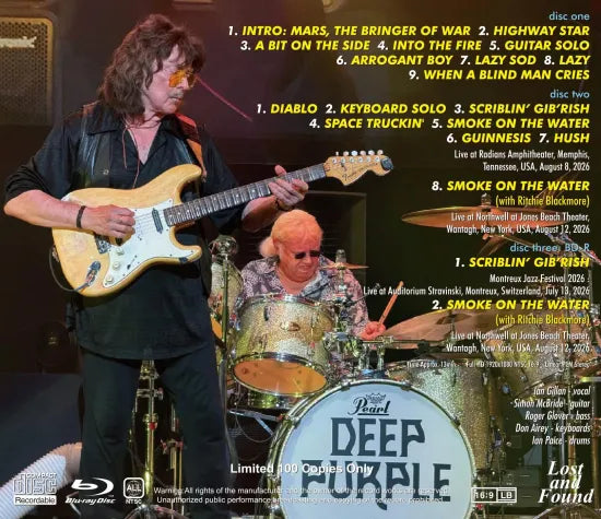 DEEP PURPLE / LIVE AT THE GARDEN 2026 STEREO SOUNDBOARD (2CDR+1BDR)