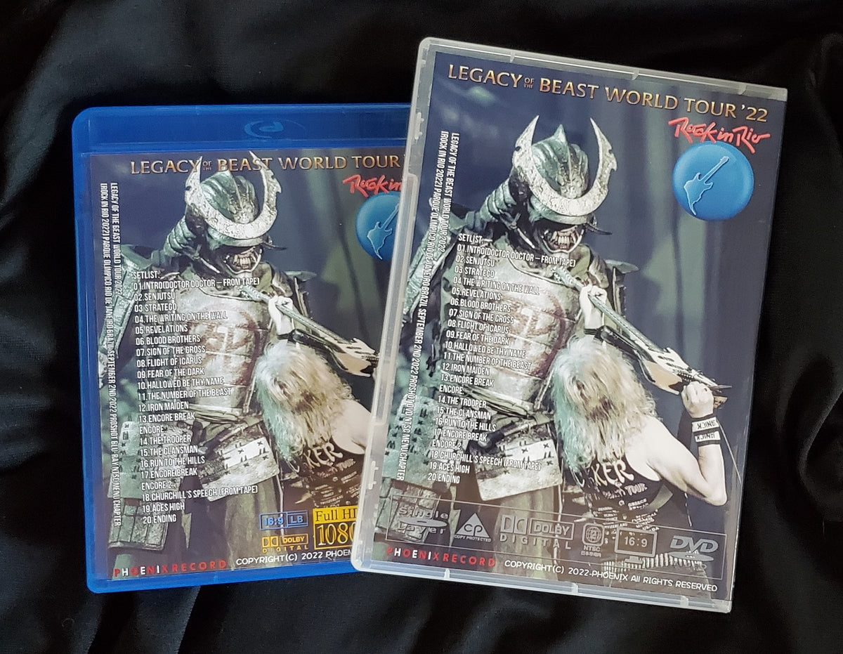 Iron Maiden / Legacy of the Beast World Tour 2022 Rock in Rio Parque Olímpico PRO SHOT (1DVDR)