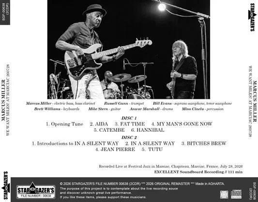 MARCUS MILLER / WE WANT MILES! AT MARCIAC 260728 (2CDR)