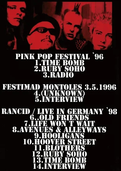 RANCID / RADIO FREE EUROPE (1DVDR)