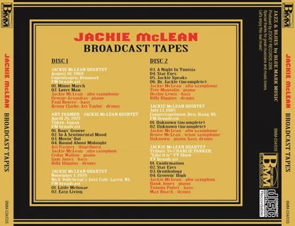 JACKIE MCLEAN	/ BROADCAST TAPES SOUNDBOARD (2CDR)