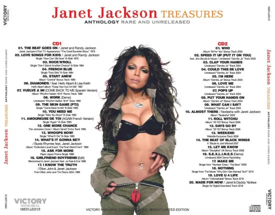JANET JACKSON / TREASURES ANTHOLOGY RARE AND UNRELEASED (2CD)