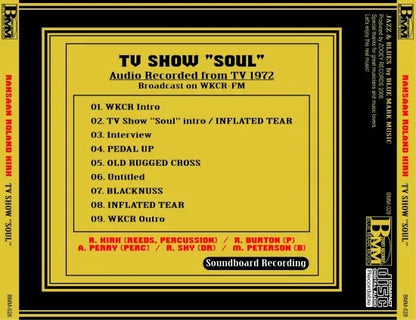 RAHSAAN ROLAND KIRK / TV SHOW “SOUL” SOUNDBOARD (1CD)