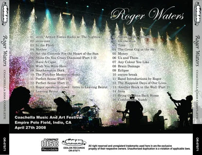 ROGER WATERS / COACHELLA 2008 COMPLETE (2CDR)