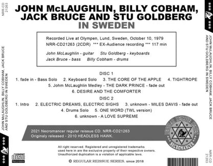 JOHN McLAUGHLIN, BILLY COBHAM, JACK BRUCE AND STU GOLDBERG / IN SWEDEN (2CDR)