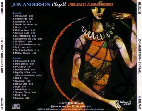 JON ANDERSON / CHAGALL (2CD)