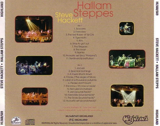 STEVE HACKETT / HALLAM STEPPS (2CD)