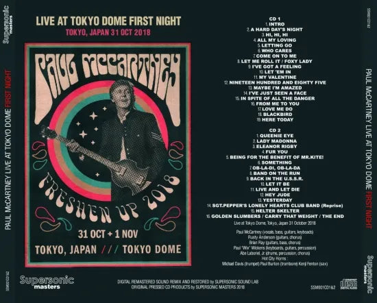 PAUL McCARTNEY / LIVE AT TOKYO DOME FIRST&SECOND NIGHT 2018 (4CD)