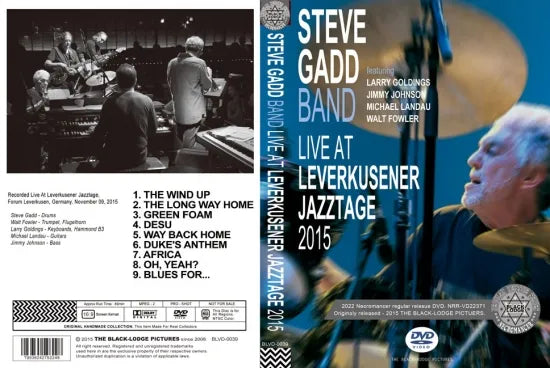 STEVE GADD BAND / LIVE AT LEVBERKUSENER JAZZTAGE 2015 PRO SHOT (1DVDR)