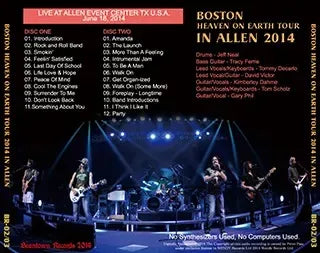 BOSTON / HEAVEN ON EARTH TOUR 2014 IN ALLEN (2CD)