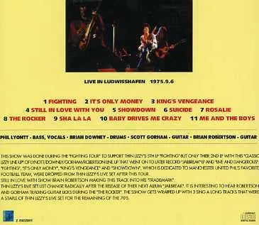 THIN LIZZY / FIGHTING TOUR IN GERMANY 1975 (1CD)