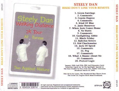 STEELY DAN / RIKKI DON'T LOSE YOUR REMOTE (1CD)