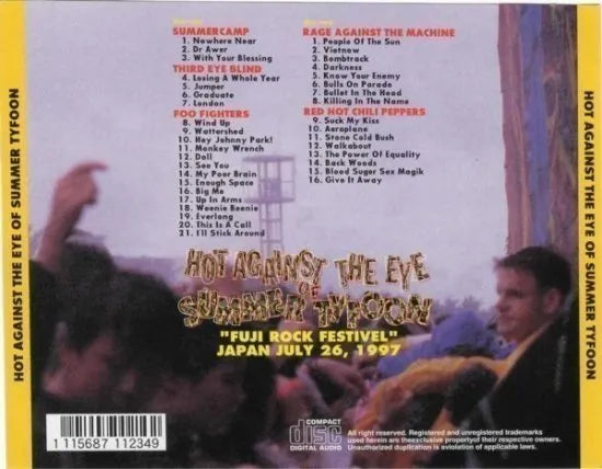 V.A. / HOT AGAINST THE EYE OF SUMMER TYFOON FUJI ROCK FESTIVAL '97 (2CD)