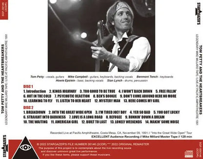TOM PETTY And The Heartbreakers / LIVE AT PACIFIC AMPHITHEATRE 1991 Legendary Mike Millard Tape (2CDR)