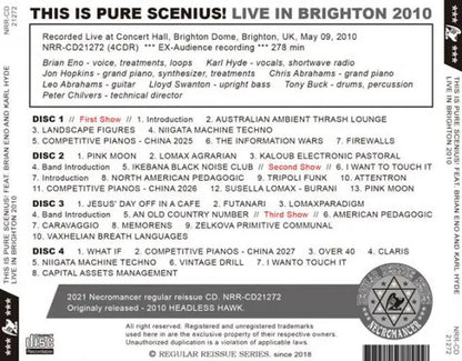 THIS IS PURE SCENIUS! / LIVE IN BRIGHTON 2010 (4CDR)