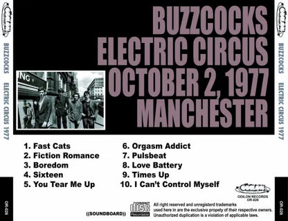 BUZZCOCKS / ELECTRIC CIRCUS 1977 (1CDR)