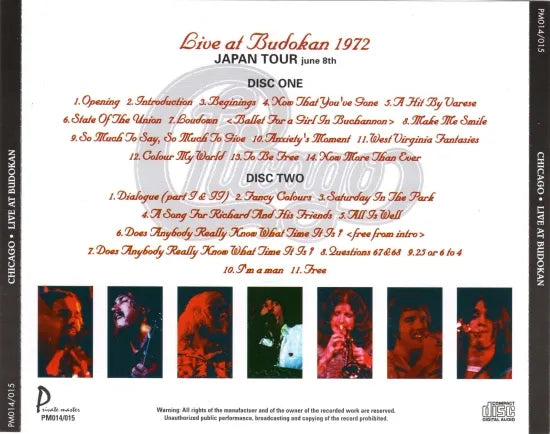 CHICAGO / LIVE AT BUDOKAN 1972 (2CD)