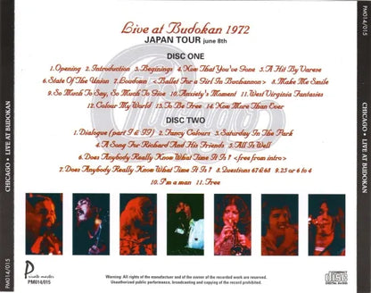 CHICAGO / LIVE AT BUDOKAN 1972 (2CD)