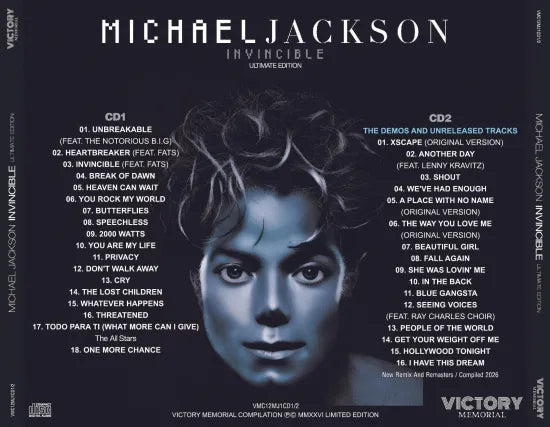 MICHAEL JACKSON / INVINCIBLE ULTIMATE EDITION ALTERNATE ALBUM COLLECTION (2CD)