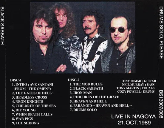 BLACK SABBATH / DRUMS SOLO, PLEASE (2CDR)