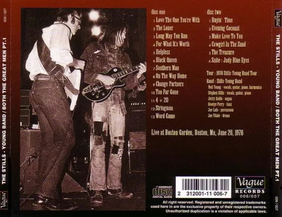 STILLS YOUNG BAND / BOTH THE GREAT MAN PART 1 (2CD)