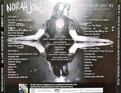 NORAH JONES / AT BUDOKAN 2017 #1 (2CDR+1DVDR)