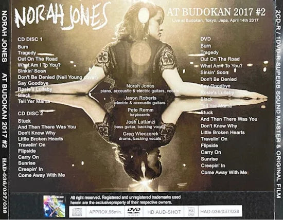 NORAH JONES / AT BUDOKAN 2017 #2 (2CDR+1DVDR)