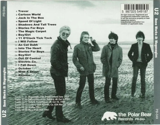 U2 / BONO WORKS AT MCGONAGLES (1CD)