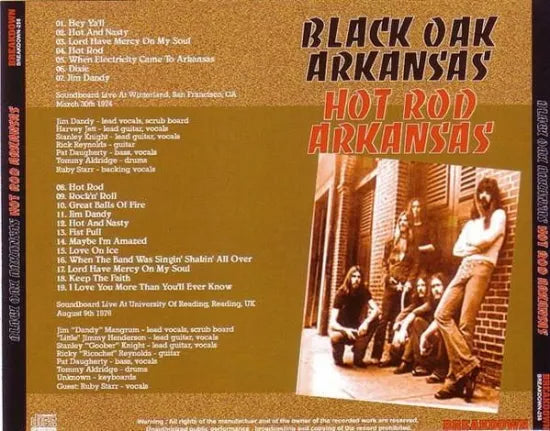 BLACK OAK ARKANSAS / HOT ROD ARKANSAS (1CDR)