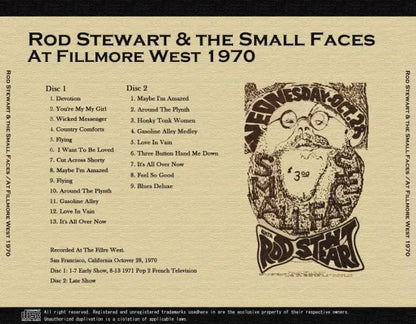 ROD STEWART & THE SMALL FACES / AT FILLMORE WEST 1970 (2CDR)