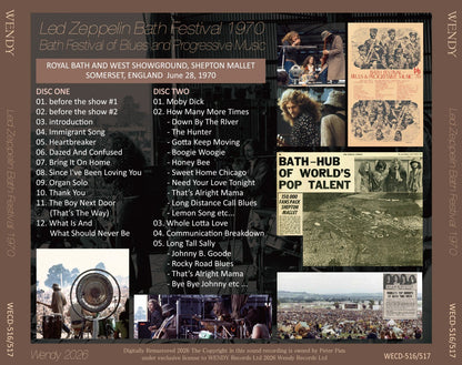 LED ZEPPELIN / 1970 BATH FESTIVAL (2CD)