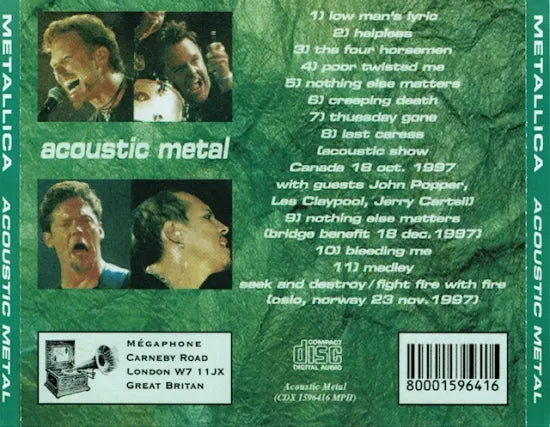 METALLICA / ACOUSTIC METAL (1CDR)