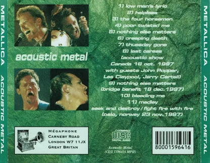 METALLICA / ACOUSTIC METAL (1CDR)